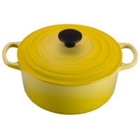 Le Creuset Signature Enameled Cast-Iron Round French Oven, 13-1/4-Quart, Soleil Le Creuset Signature Enameled Cast-Iron Round French Oven, 13-1/4-Quart, Soleil