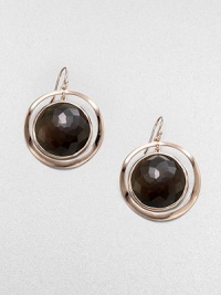 From the Lite Links Collection. A sophisticated design featuring faceted smokey quartz stones framed in sterling silver and 18k gold, finished in the warm glow of 18k rose goldplating. Smokey quartzSterling silver and 18k gold with 18k rose goldplatingDrop, about 1.9Hook backImported From the Lite Links Collection. A sophisticated design featuring faceted smokey quartz stones framed in sterling silver and 18k gold, finished in the warm glow of 18k rose goldplating. Smokey quartzSterling silver and 18k gold with 18k rose goldplatingDrop, about 1.9Hook backImported