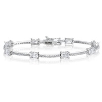 Studio 925 Bradford White CZ Sterling Silver Bracelet