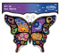 Dan Morris - Celestial Day and Night Butterfly - Sticker / Decal Dan Morris - Celestial Day and Night Butterfly - Sticker / Decal