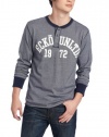 ecko unltd. Men's Long Sleeve Logo Henley Shirt