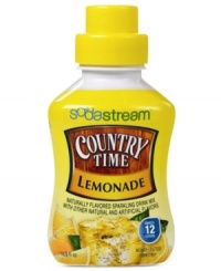 Choose instant classics-the vibrant, sweet flavor of Country Time's lemonade keeps you in a summer state of mind all year long. Simply grab this mix & your SodaStream and get your fill of this favorite. Choose instant classics-the vibrant, sweet flavor of Country Time's lemonade keeps you in a summer state of mind all year long. Simply grab this mix & your SodaStream and get your fill of this favorite.