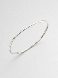 A simply chic style in hammered sterling silver, perfect for stacking. Sterling silverDiameter, about 2.5Slip-on styleImported 
