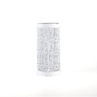 Add a stylishly contemporary note to your table with this punched-metal hurricane that catches the light beautifully. Add a stylishly contemporary note to your table with this punched-metal hurricane that catches the light beautifully.