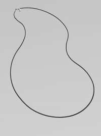 From the Chain Collection. This elegant minimalist chain of blackened sterling silver looks equally divine layered or worn alone.Sterling silver Length, 36 Lobster clasp Imported From the Chain Collection. This elegant minimalist chain of blackened sterling silver looks equally divine layered or worn alone.Sterling silver Length, 36 Lobster clasp Imported