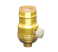 Leviton 6151 Incandescent Lamp holder Socket Dimmer, Brass Leviton 6151 Incandescent Lamp holder Socket Dimmer, Brass