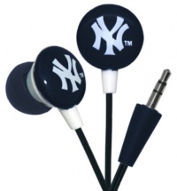 iHip MLF10169NYY MLB New York Yankees Printed Ear Buds, Blue/White iHip MLF10169NYY MLB New York Yankees Printed Ear Buds, Blue/White