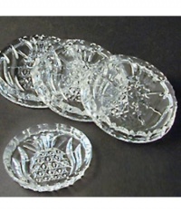 Set of 4 Crystal Pineapple Coasters by Shannon Set of 4 Crystal Pineapple Coasters by Shannon