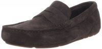 Rockport Men's Greenbrook Slip-On, Bitter Chocolate Suede, 9 M US