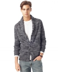 Instantly add an air of sophistication to any look with this shawl-collar cardigan from American Rag. Instantly add an air of sophistication to any look with this shawl-collar cardigan from American Rag.