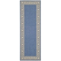 Safavieh Courtyard Collection CY5143C Blue and Sand Indoor/ Outdoor Area Runner, 2-Feet 4-Inch by 6-Feet 7-Inch Safavieh Courtyard Collection CY5143C Blue and Sand Indoor/ Outdoor Area Runner, 2-Feet 4-Inch by 6-Feet 7-Inch