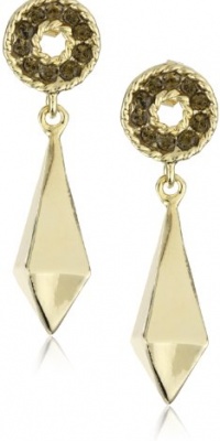 Rachel Leigh Tryst Gold Single Drop Earrings