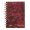 Ampad 20-803R Gold Fibre Personal Notebook, College/Medium Rule, 5x7 Inches, White/Burgundy, 130 Sheets