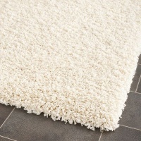 Safavieh Shag Collection SG151-1212 Ivory Shag Area Rug, 4-Feet by 6-Feet