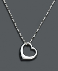 The symbol for love, recognized around the world. Unwritten necklace features a sleek, open heart design crafted in sterling silver. Approximate length: 18 inches. Approximate drop: 1/2 inch. The symbol for love, recognized around the world. Unwritten necklace features a sleek, open heart design crafted in sterling silver. Approximate length: 18 inches. Approximate drop: 1/2 inch.
