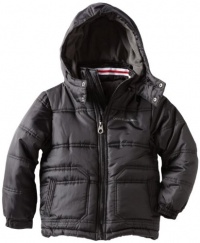Calvin Klein Boys 8-20 Bubble Jacket, Black, Small Calvin Klein Boys 8-20 Bubble Jacket, Black, Small