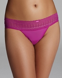 A little lace says it all: this Calvin Klein mesh-and-lace thong is a must-have for fitted pants. Style #F3519. A little lace says it all: this Calvin Klein mesh-and-lace thong is a must-have for fitted pants. Style #F3519.