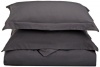 Clara Clark 1500 Series Duvet Cover Full Queen Size, Charcoal Gray