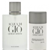 Acqua Di Gio By Giorgio Armani For Men Edt Spray 3.4 Oz & Alcohol Free Deodorant Stick 2.6 Oz Acqua Di Gio By Giorgio Armani For Men Edt Spray 3.4 Oz & Alcohol Free Deodorant Stick 2.6 Oz