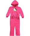 Hello Kitty Forever Soft 2-Piece Velour Tracksuit (Sizes 2T - 4T) - fuchsia, 2t