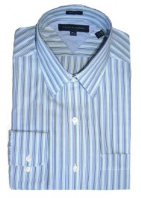 Tommy Hilfiger Regular Fit Long Sleeves Men's Dress Shirt Blue Multi 15.5 34-35 Tommy Hilfiger Regular Fit Long Sleeves Men's Dress Shirt Blue Multi 15.5 34-35