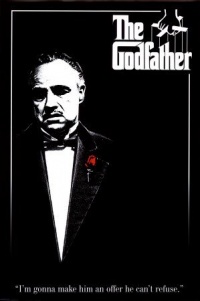 Godfather (Red Rose) Movie Poster Print - 24 X 36