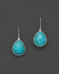 From the gemstone collection, small teardrop earrings feature faceted turquoise stones. Designed by Ippolita. From the gemstone collection, small teardrop earrings feature faceted turquoise stones. Designed by Ippolita.