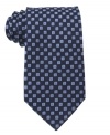 With fine geometric details, this Nautica tie helps you add subtle texture to any tailored combination.