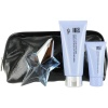 Thierry Mugler Angel Set (Eau De Parfum Spray Refillable and Shower Gel and Body Lotion and Cosmetic Bag)