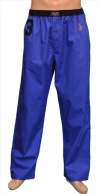 Polo Ralph Lauren Men's Big Pony Woven Lounge Pajama Pants-Royal Blue-Large