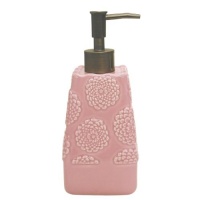 Allure Home Creations Stella Pink Ceramic Lotion Bottle