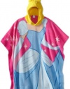 Ame Sleepwear Girls 7-16 Cinderella Hooded Poncho Top, Pink, One Size