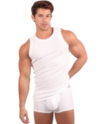 Two is always better than one. Double down on your basics with this two pack of tank tops from Papi. Two is always better than one. Double down on your basics with this two pack of tank tops from Papi.