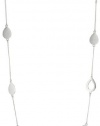 Kenneth Cole New York Urban Crystal Teardrop Disc Illusion Necklace