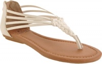 Lucky Brand Women's Cynthia Sandals,White Lucky Vachetta,7.5 M US Lucky Brand Women's Cynthia Sandals,White Lucky Vachetta,7.5 M US