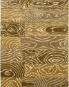 Couristan 9931/1100 Pokhara Wood Grain/Gold-Beige 3-Feet 6-Inch by 5-Feet 6-Inch Rug