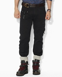 The refined equestrian pant is reimagined as a casual staple, exuding laid-back luxury in a slub cotton construction with cargo pockets at the legs. The refined equestrian pant is reimagined as a casual staple, exuding laid-back luxury in a slub cotton construction with cargo pockets at the legs.