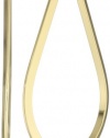 Nine West Got The Edge Gold-Tone Tear Drop Click-It Hoop Earrings