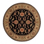 Infuse timeless elegance into your decor with this Karastan rug, boasting a finely-detailed classic floral pattern. The wide, bright border framing a darker center complements both traditional and casual interiors. Distinctive of all Ashara rugs is the intricate blend of woven shades to achieve the radiant arbrash effect of heirloom rugs.