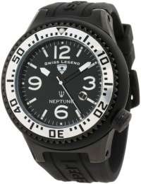 Swiss Legend Men's 21818P-BB-01-SA Neptune Black Dial Black Silicone Watch Swiss Legend Men's 21818P-BB-01-SA Neptune Black Dial Black Silicone Watch