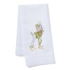 Whimsical interpretations of Santa's reindeer dress up this collection of linen tea towels from Patience Brewster.