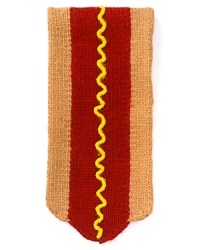 This fun scarf from Jack Spade reveals your sense of humor yet meshes perfectly with your cold weather wardrobe, great when you're at the homecoming game enjoying an actual hot dog. This fun scarf from Jack Spade reveals your sense of humor yet meshes perfectly with your cold weather wardrobe, great when you're at the homecoming game enjoying an actual hot dog.