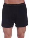 Calvin Klein Men's 2-Pack Knit Boxer,Black,Large