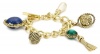 Anne Klein SO Charming Antique Gold-Tone Charm Bracelet