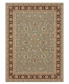 Utterly remarkable in its rich detail and beautiful, soft tones of sage and coffee, the Samira area rug from Loloi updates any space with traditional Turkish-inspired design. Crafted in Turkey of ultra-durable and easy-to-clean polypropylene.