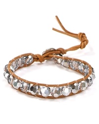 Chan Luu styles an enviably eclectic material mix with this leather and crystal wrap bracelet. Styled stacked, it's an effortless stamp of luxe, bohemian style. Chan Luu styles an enviably eclectic material mix with this leather and crystal wrap bracelet. Styled stacked, it's an effortless stamp of luxe, bohemian style.