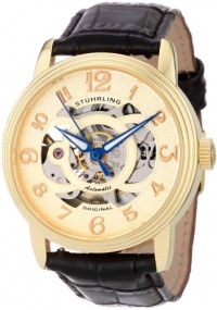 Stuhrling Original Men's 107EM.333531 Classic Delphi Omega Goldtone Automatic Skeleton Watch Gift Set Stuhrling Original Men's 107EM.333531 Classic Delphi Omega Goldtone Automatic Skeleton Watch Gift Set