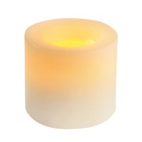 Inglow CGT54300WH01 Flameless Round Pillar Vanilla Scented Candle with Timer, 3-Inch, White Inglow CGT54300WH01 Flameless Round Pillar Vanilla Scented Candle with Timer, 3-Inch, White