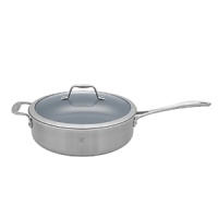 Crafters of fine cutlery since 1731, Zwilling J.A. Henckels has applied their tradition of quality with a spirit of innovation to create the stainless-steel Spirit cookware collection. Each piece features fully clad 3-ply construction with eco-friendly Thermolon nonstick ceramic coating and a thick aluminum core for even, efficient heat conduction. Large-loop stay-cool handles and flared pouring rims make for easy, clean maneuvering. Crafters of fine cutlery since 1731, Zwilling J.A. Henckels has applied their tradition of quality with a spirit of innovation to create the stainless-steel Spirit cookware collection. Each piece features fully clad 3-ply construction with eco-friendly Thermolon nonstick ceramic coating and a thick aluminum core for even, efficient heat conduction. Large-loop stay-cool handles and flared pouring rims make for easy, clean maneuvering.