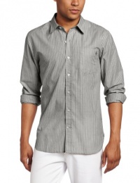 Volcom Men's Ex Factor Stripe Long Sleeve Shirt Volcom Men's Ex Factor Stripe Long Sleeve Shirt